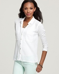 Velvet by Graham & Spencer Top - Pocket Button Front