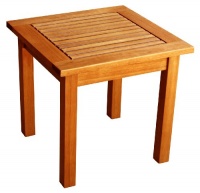 LuuNguyen - Outdoor Hardwood Side Table (Natural Wood Finish)