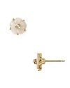 Forgo the garden variety in favor of kate spade new york's whimsical brand of sparkle. Understated but elegant, these mother-of-pearl studs add femininity to every look.