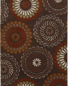 Chocolate Surya Bombay 2'x3' Contemporary Rectangle Area Rug from RugPal.com