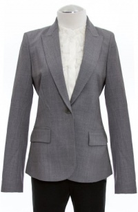 Theory Light Heather 'Gabe B' Notched Collar Tailored Blazer Jacket 4