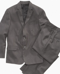 Stay sharp. He can rock a refined style with this well-cut jacket from Calvin Klein.