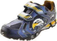 Geox Light Eclipse B5 Lighted Sneaker (Toddler/Little Kid/Big Kid),Navy/Yellow,27 EU (10 M US Toddler)