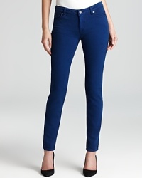 With a bold jolt of jewel tone and a skinny silhouette, these MICHAEL Michael Kors Petites jeans are a guaranteed standout.