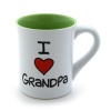 Enesco 4026596 Our Name Is Mud by Lorrie Veasey I Heart Grandpa 16-Ounce Mug, 4-1/2-Inch