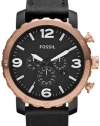 Fossil Men's JR1369 Stainless Steel Analog Black Dial Watch