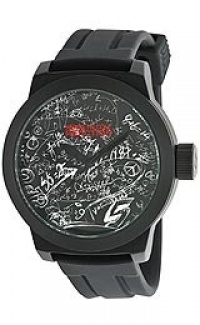 Kenneth Cole REACTION Men's RK1249 Street Collection Black Dial Analog Graphic Dial Watch