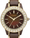 Fossil Jesse Ceramic Watch - Brown with Gold-Tone