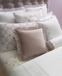 Martha Stewart Trousseau Clover 300T Cloud 20 Square Decorative Pillow