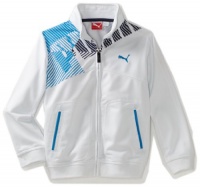 Puma - Kids Boys 8-20 Divided Jacket, White, Small