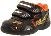 Stride Rite Baby Vroomz Sneaker (Toddler),Black/Orange,5 M US Toddler