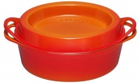 Le Creuset Enameled Cast-Iron 7-1/4-Quart Oval Doufeu Oven, Flame