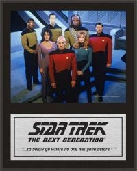 Star Trek: The Next Generation Sublimated Plaque (Version 2) - 15 x 12