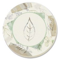 Corelle Textured Leaves Absorbent Stone Coaster, 4-Pack