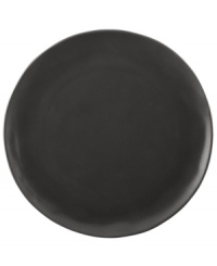 Find stylish versatility in the organic shape and matte-glazed finish of the Casual Luxe dinner plate from Donna Karan by Lenox. Durable stoneware in modern black is an ideal host for everyday meals and a natural go-to for entertaining.