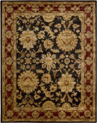 Nourison Rugs Jaipur Collection JA18 Black Round 8' x 8' Area Rug