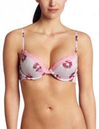 Calvin Klein Women's Bouguet Push Up Bra, Stamped Floral, 34B