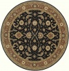 Area Rug 8x8 Round Traditional Salmon Color - Momeni Persian Garden Rug from RugPal