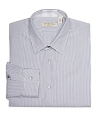 Bring distinction and heritage appeal into the fold with this handsome dress shirt from Burberry, a stellar design that works from day to night in comfortable, refined cotton.