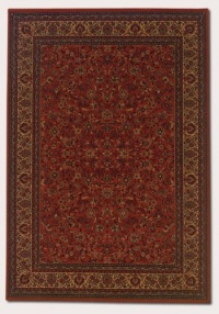 Couristan 3791/4872 EVEREST Isfahan 94-Inch by 132-Inch Polypropylene Area Rug, Crimson