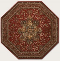 Couristan 8143/3203 KASHIMAR Imperial Baktiari 26-Inch by 84-Inch Wool Area Rug, Antique Red