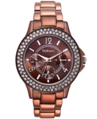 Indulge in the chocolate hues on this chic watch from Style&co.