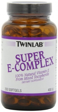 Twinlab Super E-Complex 400 IU, 250 Softgels