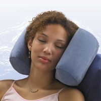 Travel Nook - New Revolutionary Inflatable Travel Pillow (Light Blue)