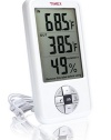 Timex Indoor/Outdoor Thermometer with Indoor Hygrometer and Clock (TX5170)