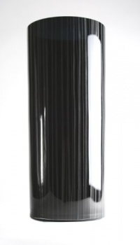 Orrefors 6906288 Slowfox Black Grass Crystal Vase, 200 Pieces, 18-3/4-Inch Tall