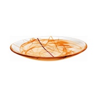 Kosta Boda Contrast Dish, Orange