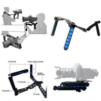 ePhoto Premium DSLR Rig Movie Kit Shoulder Rig Mount, Shoulder Support Pad for Video Camcorder Camera DV DSLR Cameras, Canon 5D MK II , 7D , 60D ,600D (T3i), Nikon D90 D7000 D5100 D3100 D300s, Sony A65 A55, A33, A580, A560, DSR-PD198p, GH1, Gh2, GH3 by eP