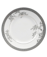 Inspired by the luxurious details that mark a Vera Wang gown, the Lace dinnerware and dishes set dinnerware features a delicate, lace-patterned border in gleaming platinum.