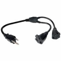 Cables Unlimited PWR-PSLIB-2 Outlet Xtender Power Cord Splitter