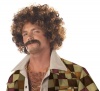 California Costumes Men's Disco Dirt Bag Wig & Moustache