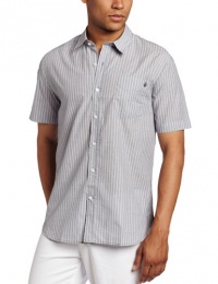 Volcom Men's Ex Factor Stripe Short Sleeve Shirt