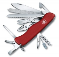 Victorinox Swiss Army Work Champ Pocket Knife (Red)