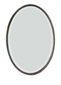 Uttermost 01101 22-Inch by 32-Inch Sherise Bronze Oval Mirror