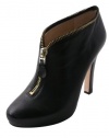 Diane Von Furstenberg Womens Black Camilla Leather Bootie Pumps 10.5