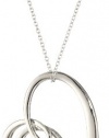 T Tahari Silver Tone Heart Pendant Necklace