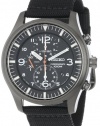 Seiko Men's SNDA65 Stainless Steel and Black Canvas Strap  Watch