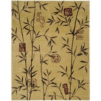 Nourison Chambord Cm07 7'6 x 9'6 Gold Area Rug