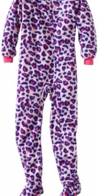 Komar Kids Girls 7-16 Leopard Three Blanket Sleeper, Pink, 4/5