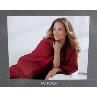 Bodywrap Blanket Throw Cuddle Wrap by Charter Club 3 in 1 Burgandy Plush 62 x 64 Cozy