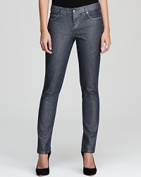 Born to shine, these Isaac Mizrahi Jeans slim jeans ignite your everyday look with a subtle luster and sleek silhouette.