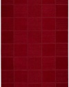 Nourison Westport Squares Red  2.6-Feet by 4.0-Feet 100% Wool Area Rug