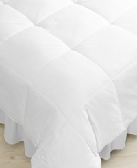 Sleep tight. Martha Stewart Collection's Allergywise smart down comforter features down fill enhanced with antimicrobial polyester and a smooth, 300-thread count cotton sateen cover to help give you a healthy and full night's rest. Finished with a sewn-through box construction to prevent shifting of the fill.