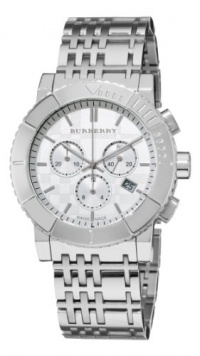 Burberry Men's BU2303 Trench Chronograph White Chronograph Dial Watch