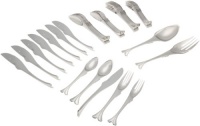 Yamazaki Gone Fishin 43-Piece Flatware Set, Service for 8