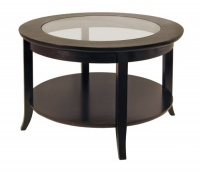 Winsome Wood Round Coffee Table, Espresso